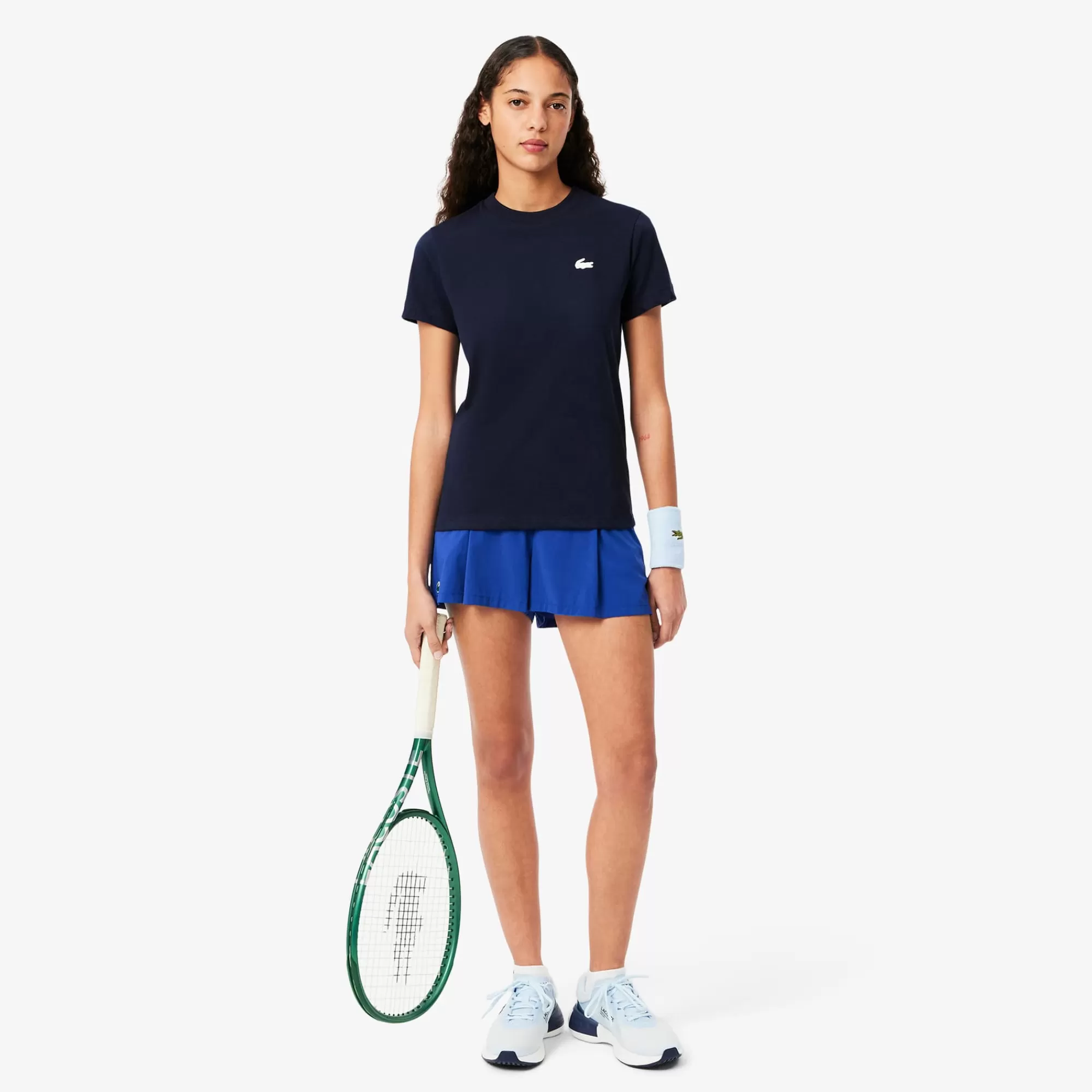 MULHER LACOSTE Ginásio & Treino | Ténis^T-shirt Desportiva de Algodão Técnico com Tecnologia Ultra-Dry