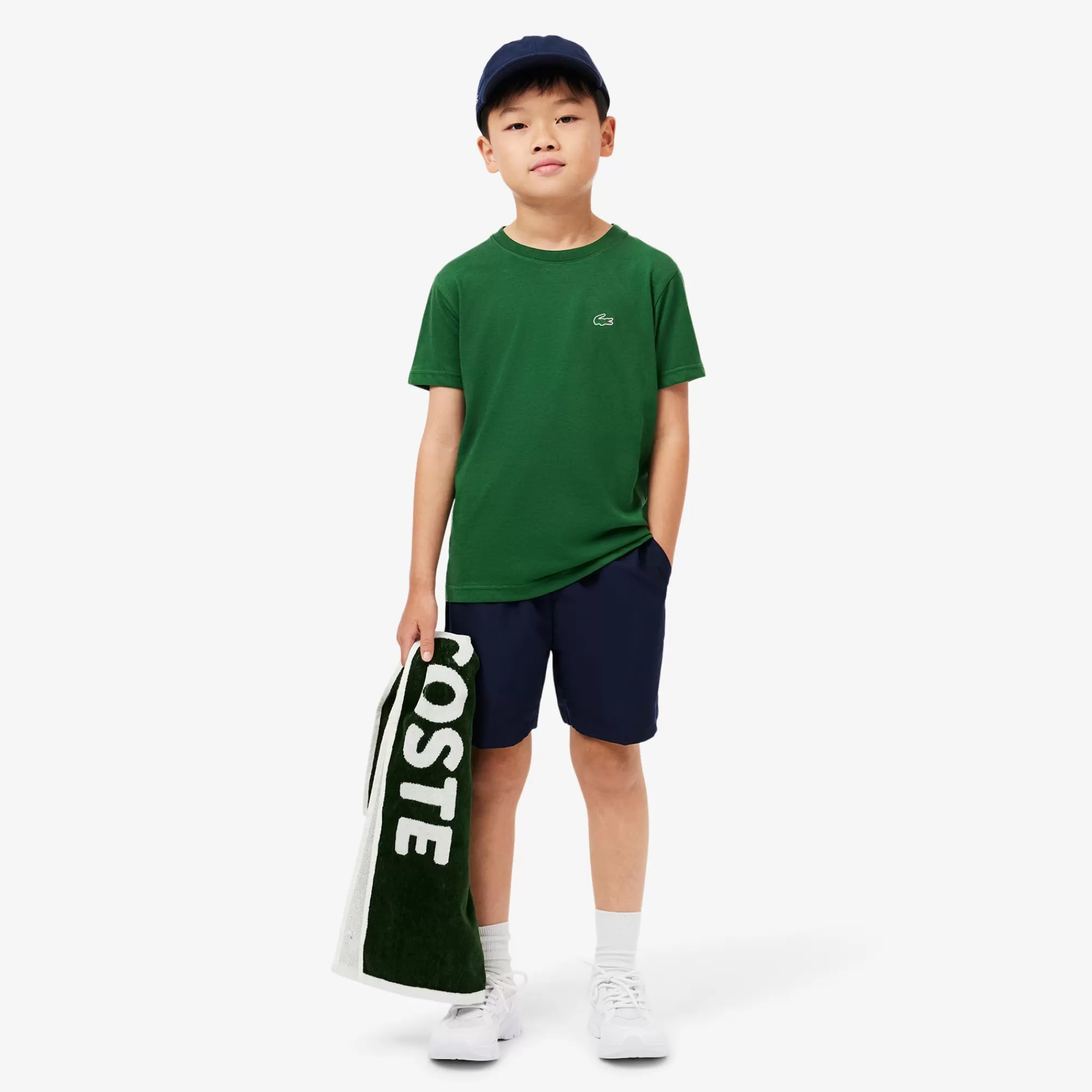 Crianças LACOSTE Moda Menino | Moda Menino^T-shirt Desportiva de Algodão Técnico com Tecnologia Ultra-Dry