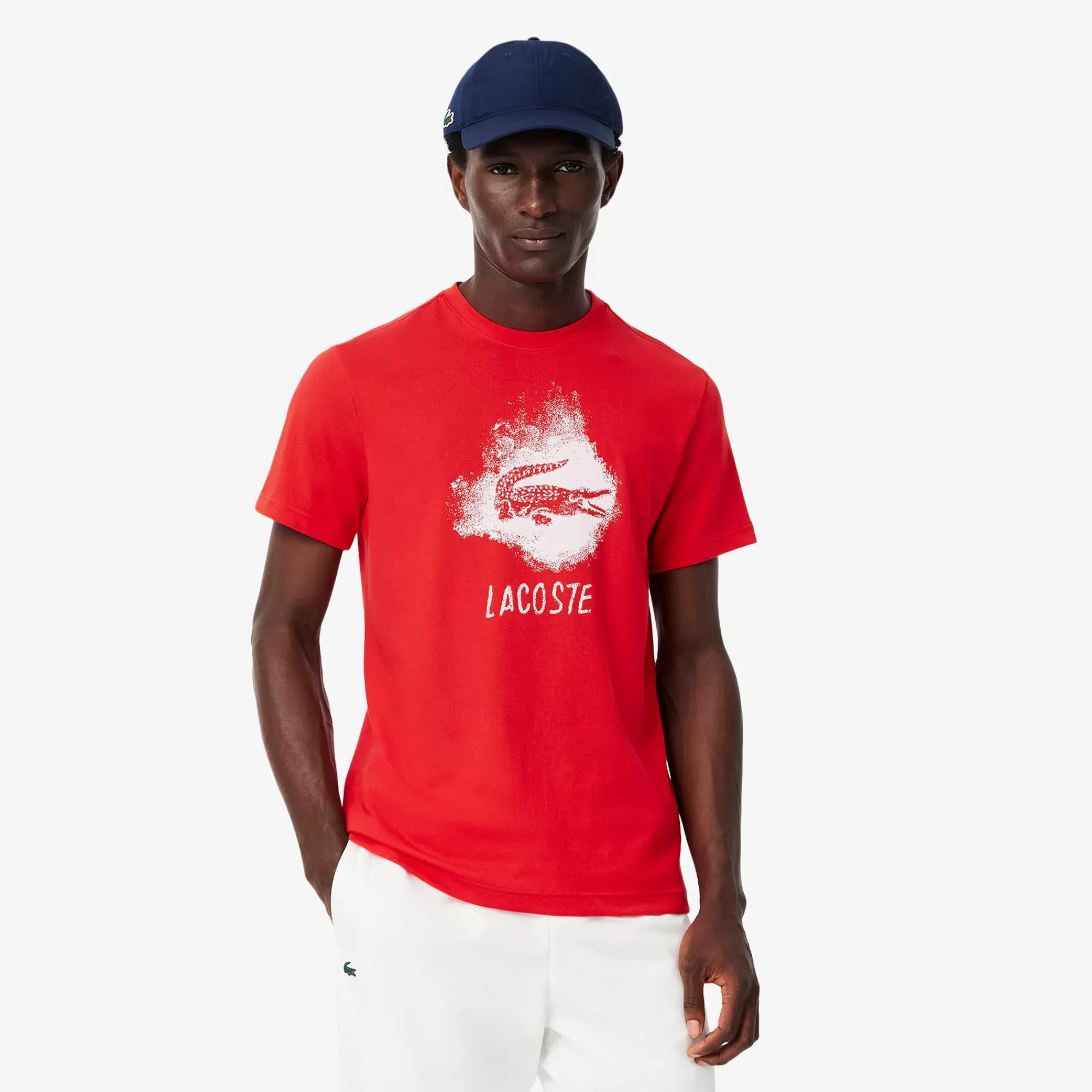 LACOSTE Ginásio & Treino | T-Shirts^T-shirt Desportiva Gráfica com Tecnologia Ultra-Dry