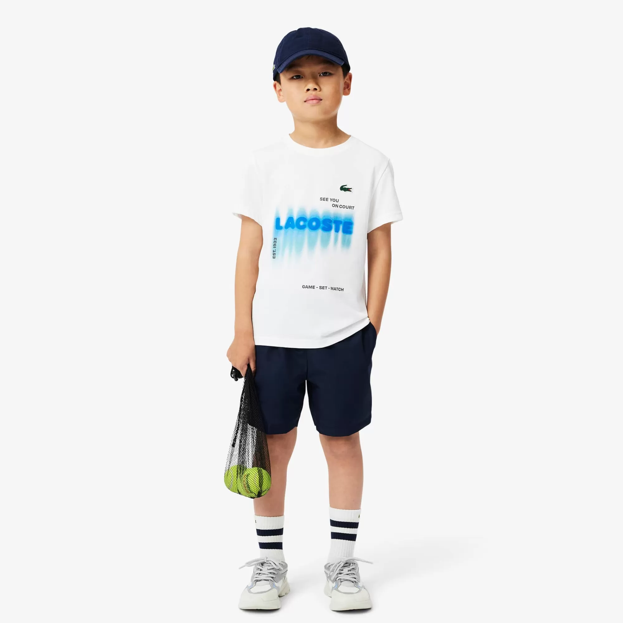 Crianças LACOSTE Moda Menino | Moda Menino^T-shirt Ténis x Daniil Medvedev