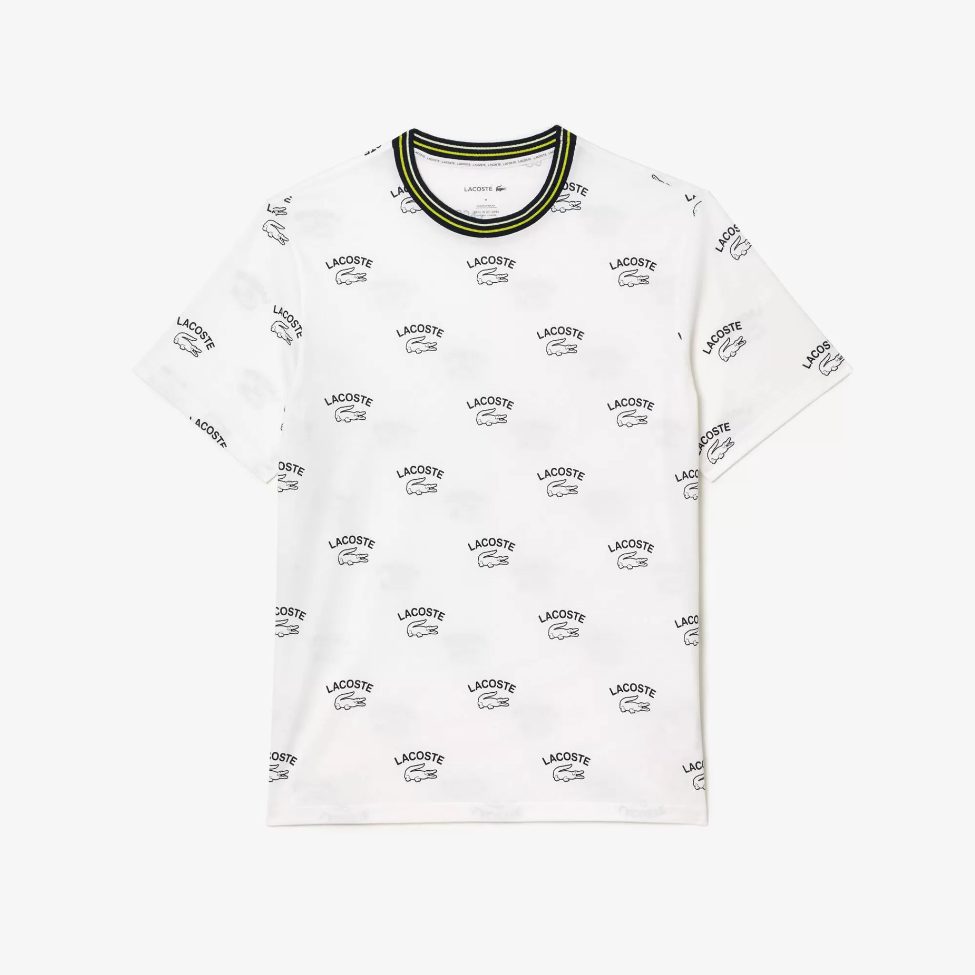 LACOSTE Roupa De Casa | Roupa Interior & Roupa De Casa^T-shirt Loungewear de Algodão com Estampado em toda a Peça