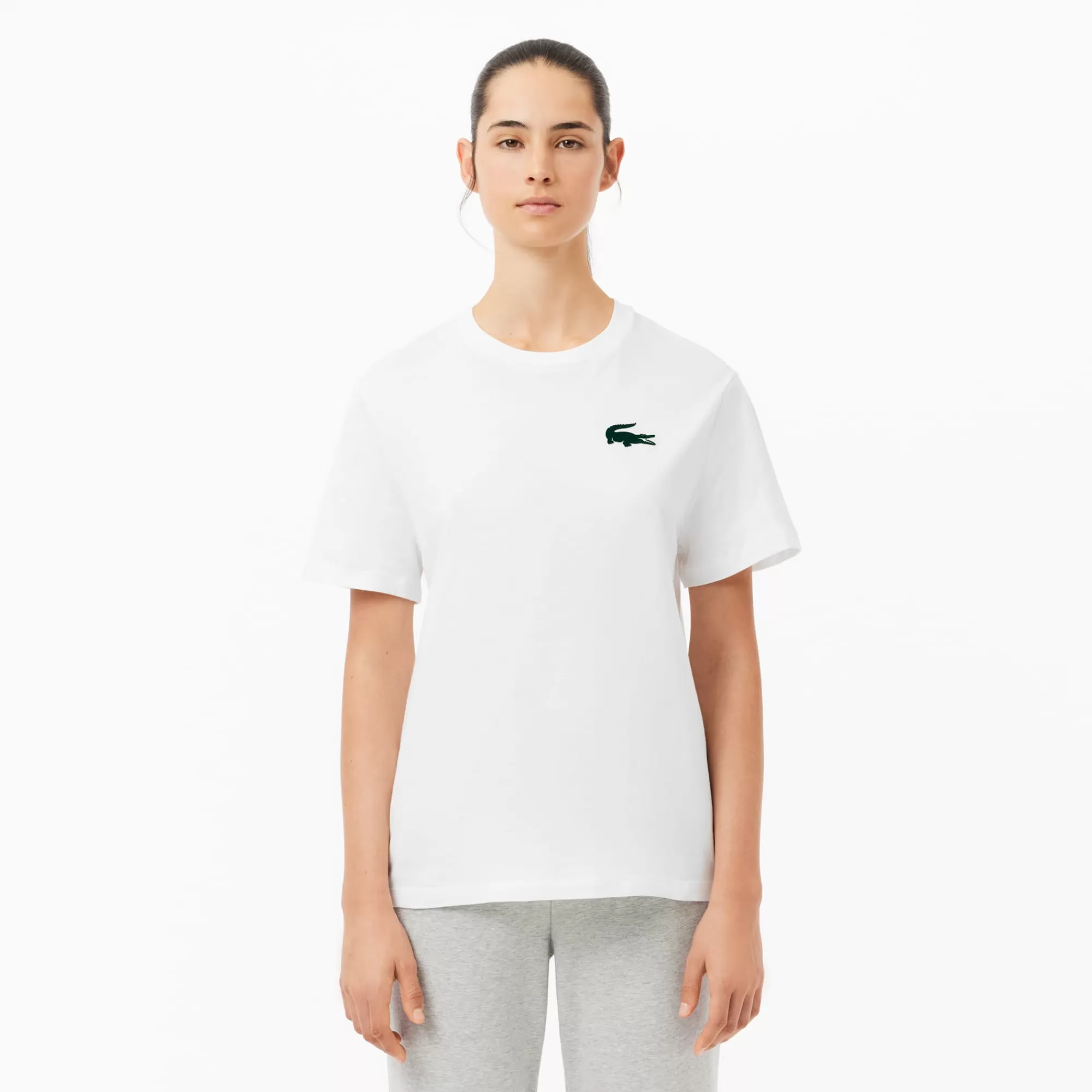 MULHER LACOSTE Roupa Interior E Roupa De Casa | Roupa Interior^T-shirt Loungewear de Algodão Elástico