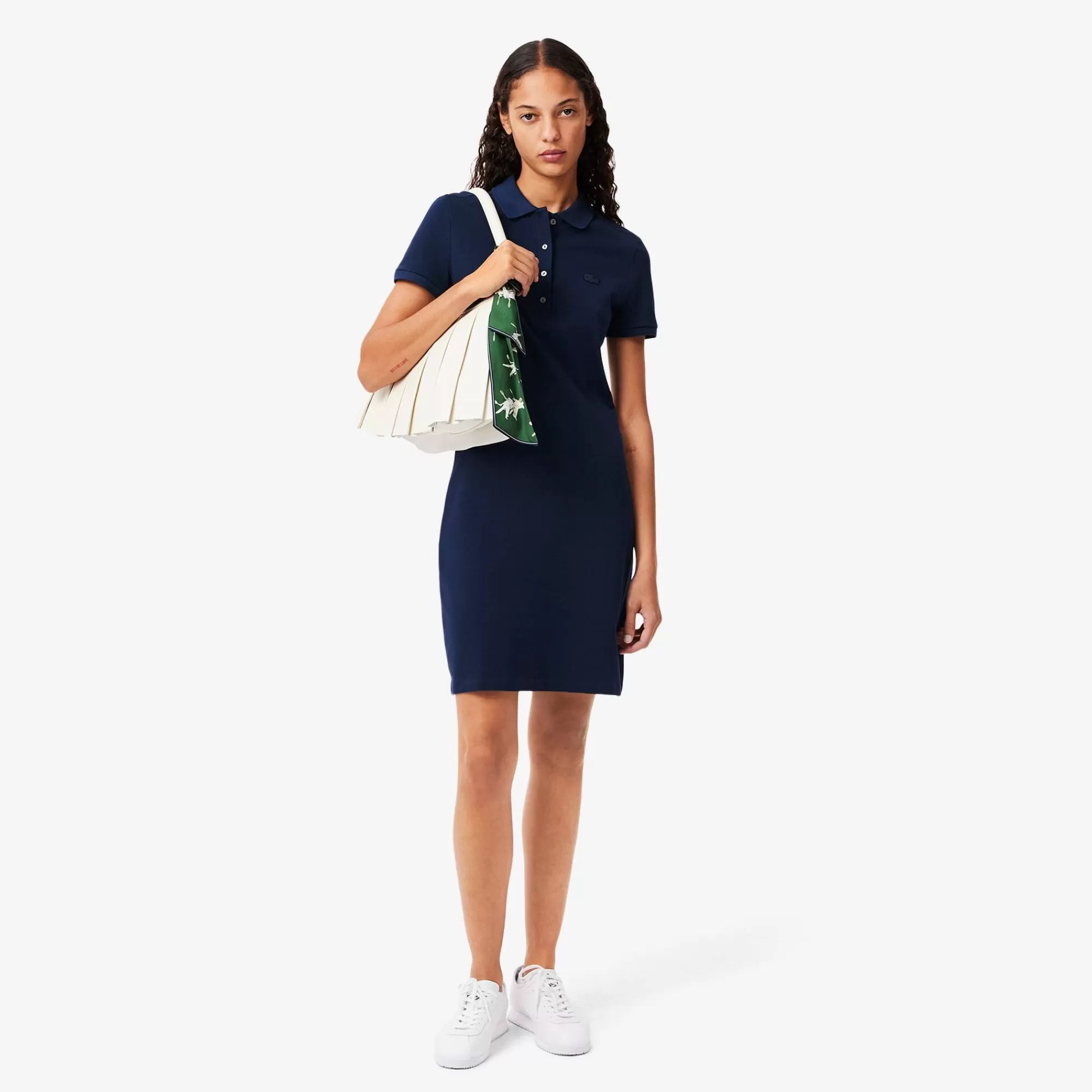 MULHER LACOSTE Vestidos & Saias^Vestido Polo Mini Piqué Elástico Slim Fit