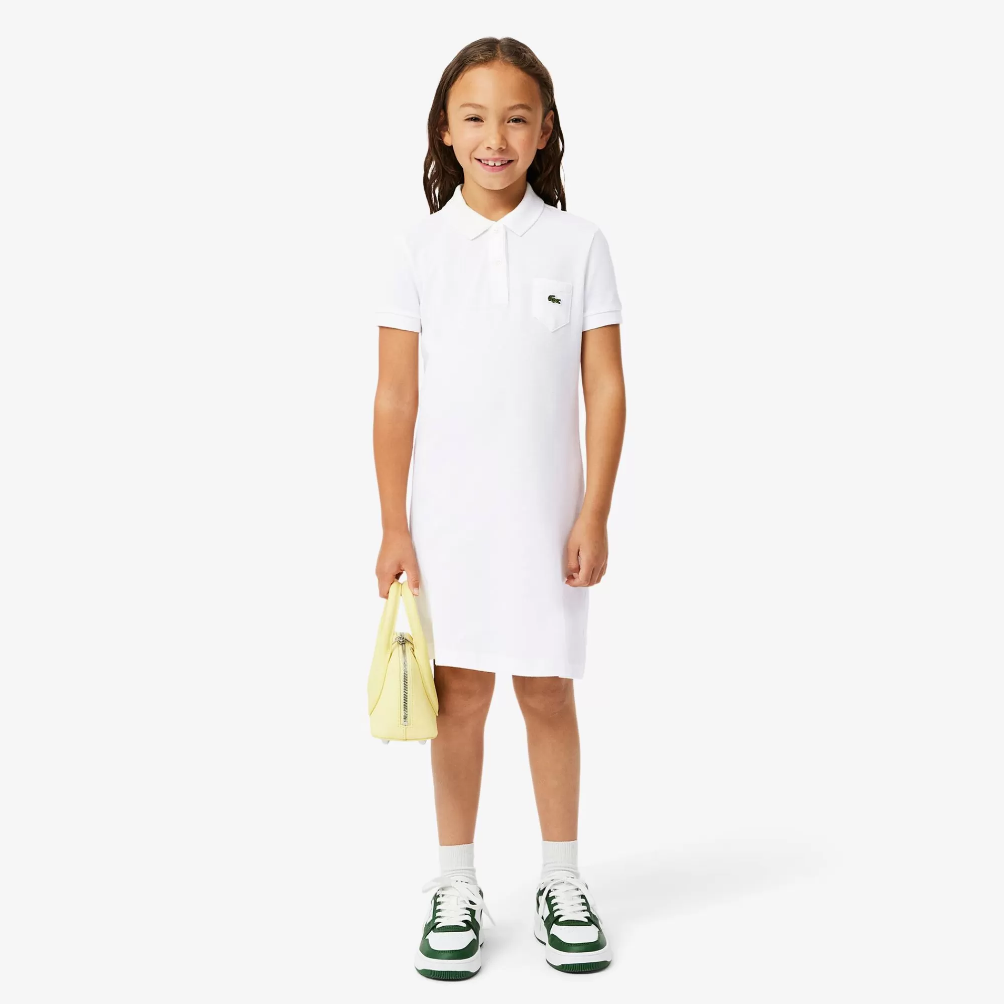 Crianças LACOSTE Moda Menina | Moda Menina^Vestido Polo Piqué