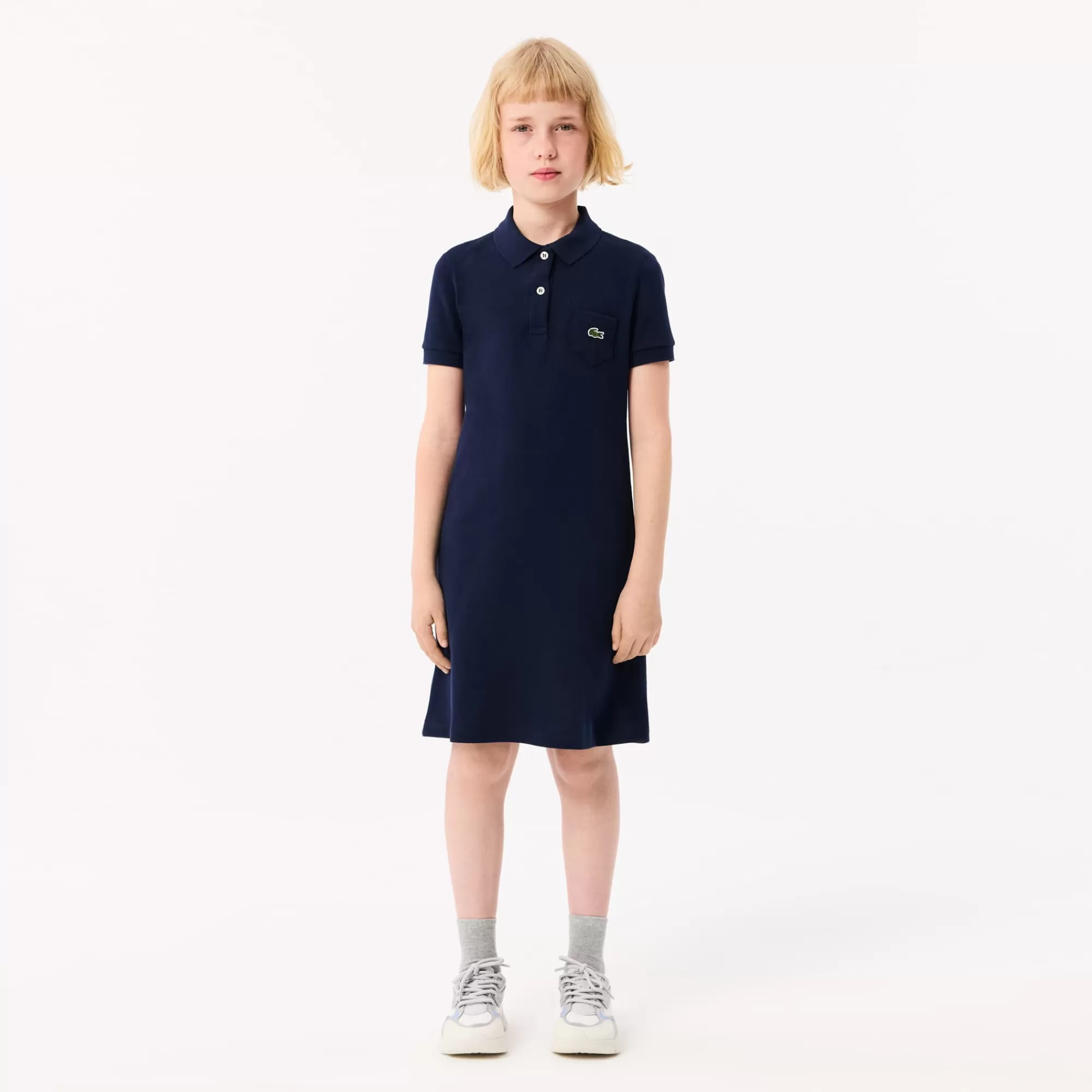 Crianças LACOSTE Moda Menina | Moda Menina^Vestido Polo Piqué