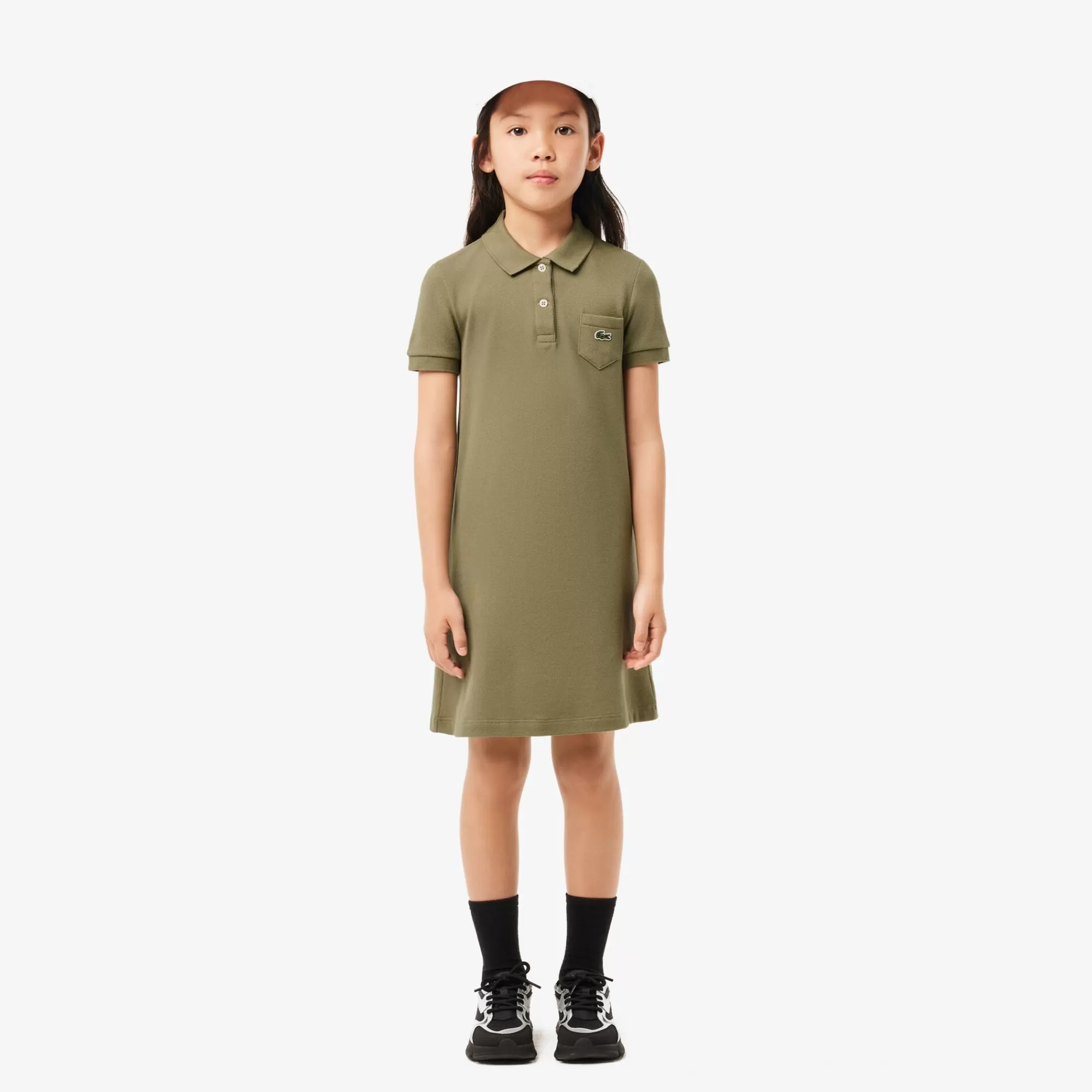 Crianças LACOSTE Moda Menina | Moda Menina^Vestido Polo Piqué