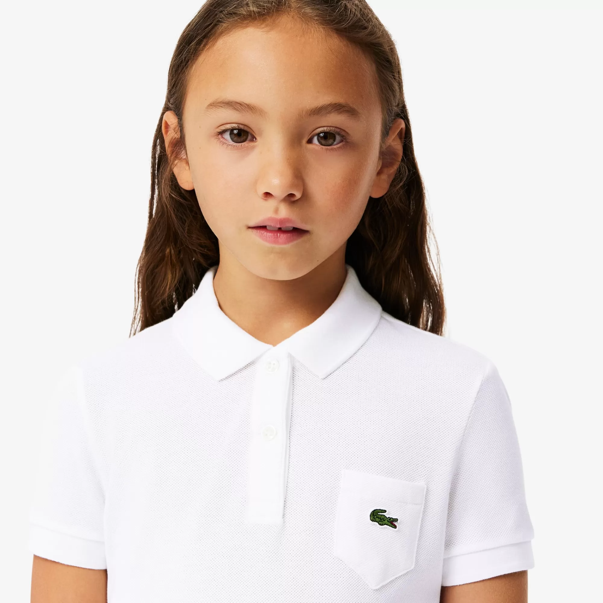 Crianças LACOSTE Moda Menina | Moda Menina^Vestido Polo Piqué