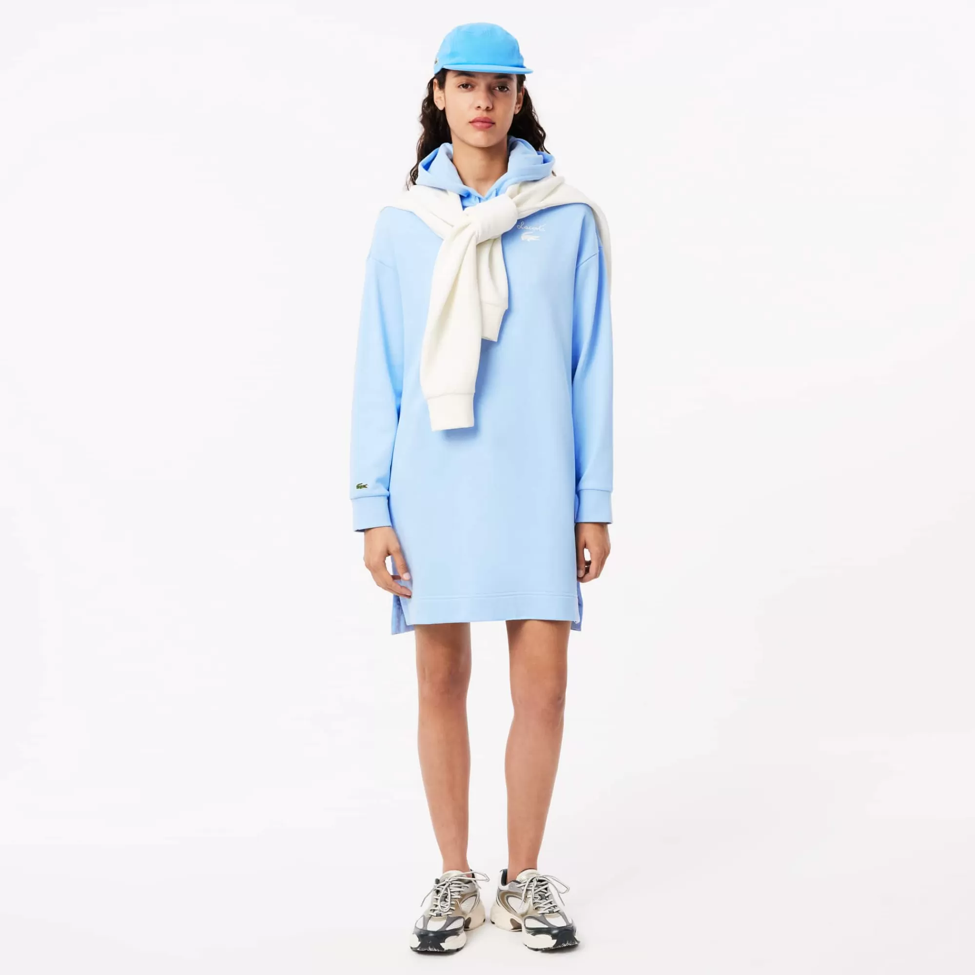MULHER LACOSTE Vestidos & Saias^Vestido tipo Sweatshirt de Felpa Oversize